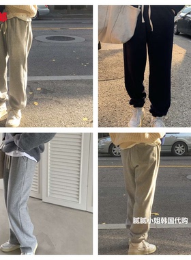 自留chao怒推｜韩国 设计师Carol110310 秋冬 70%棉 磨毛 B入卫裤