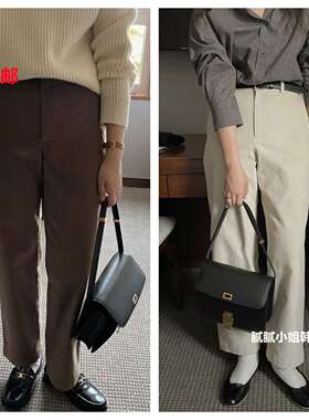 韩国 Monique101104秋冬 1oo棉 灯芯绒 好穿 值得入裤