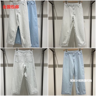 韩国 高品质Statement031102复古 薄牛仔直筒裤