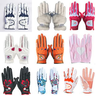 高尔夫手套女款双手女士球童耐磨透气韩国正品舒适防晒防滑golf