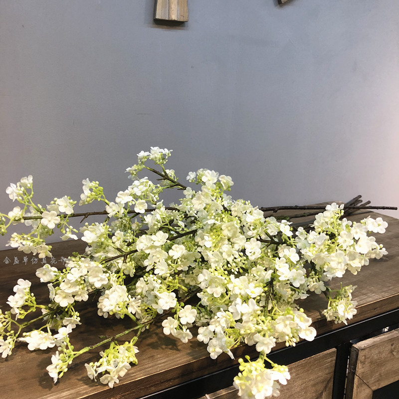 简约风仿真梨花枝迷你小碎花家居装饰花婚礼捧花搭配工程花艺 鲜花速递/花卉仿真/绿植园艺 仿真花 原图主图