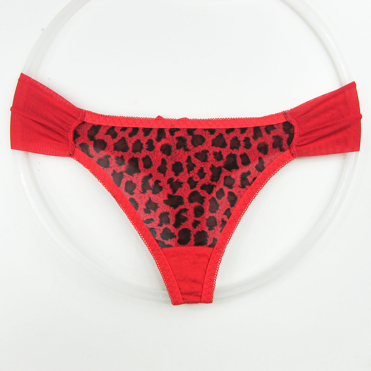 三条包邮【欣姿】DD10女性感蕾丝纱网短裤透明豹纹无痕低腰丁字裤,女士内衣/男士内衣/家居服,女丁字裤,淘宝优惠券,粉丝福利购,淘宝优惠卷