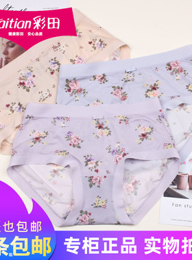 三条包邮彩田超细冰丝速干短裤15832女士舒适轻薄夏无痕内裤15871