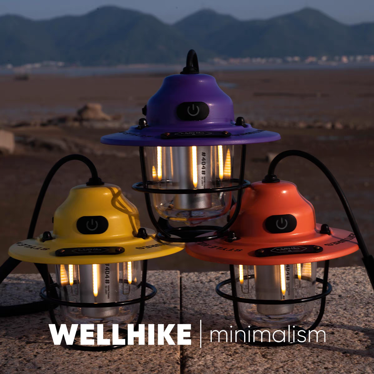 WELLHIKE迷你松果灯超长续航 户外照明露营手提营地氛围复古灯
