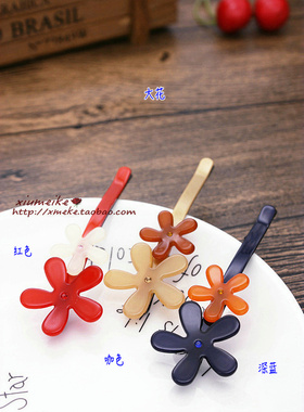 南韩风花朵一字夹花朵蝴蝶结