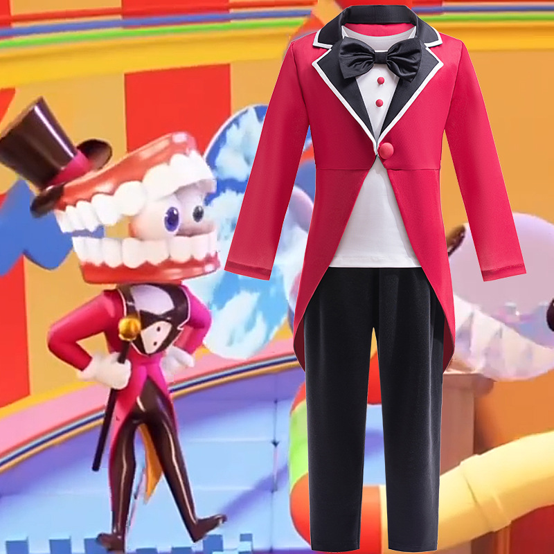 儿童cosplay神奇数字马戏团凯恩同款演出服舞台卡通动漫西装服装