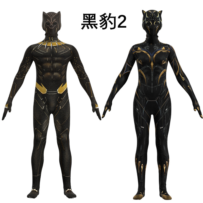 黑豹2 Black Panther 金色女黑豹连体衣cos服苏睿万圣节扮演服装