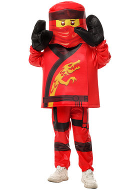 幻影忍者服装男女童 LEGO NINJAGO万圣节儿童幼儿园cosplay演出服