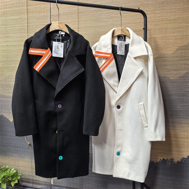 韩版复古重磅毛呢大衣保暖呢外套