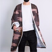 25C9A3中国风中长款 长袍防晒汉服民夏季 宽松族风印花休闲复古披风