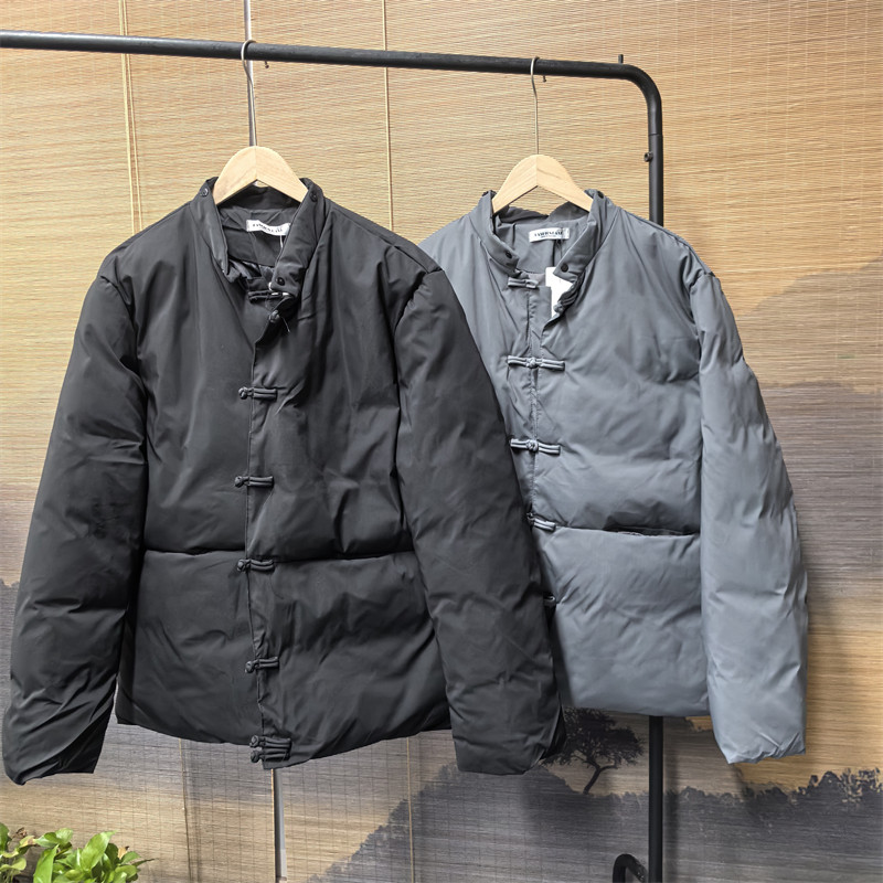 中国风立领复古盘扣棉袄