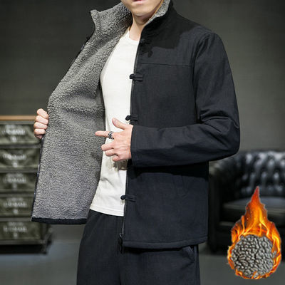 中国风男款保暖外套中山装棉服