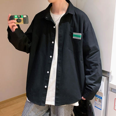 长袖衬衫春季新款休闲衬衣外套