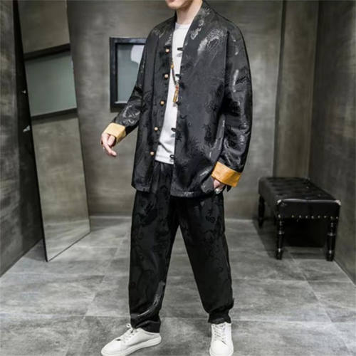 中式龙纹套装中国风唐装