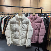 MY008冬季 港风情侣立领棉服外套韩版 宽松显瘦棉衣纯色百搭面包服