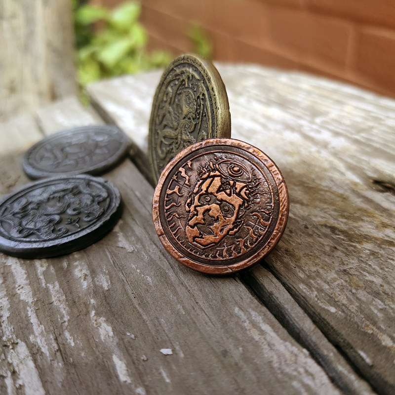 克苏鲁周边铸币克苏鲁的呼唤纪念收藏复古仿古桌游配件尤格索托斯