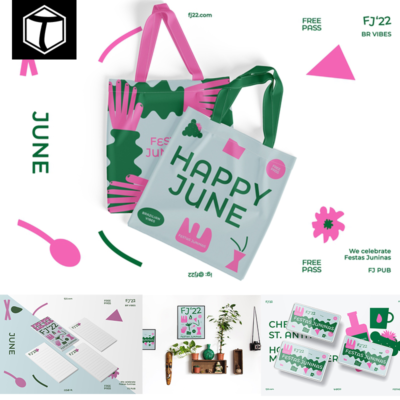 奶茶咖啡果汁店文创品牌vi提案logo效果展示毕设PSD贴图样机素材