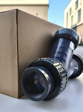 内丝Y过滤器  灰色透明DN15/20管道法兰式塑料Y型过滤器 液体阀门