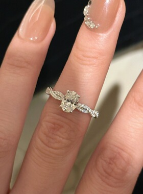 法国chrry koops925银旋转芭蕾螺旋椭圆鸽子蛋形扭纹女小众时尚