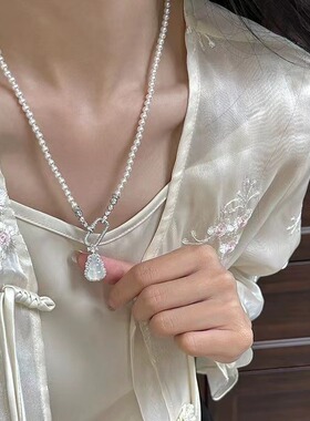 法国chrry koop新中式国风树叶葫芦吊坠项链轻奢民族风复古精致