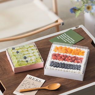 盒寿司沙拉轻食便当盒子 小蛋糕盒子包装 盒提拉米苏一次性专用包装