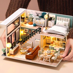 智趣屋diy小屋手工房子3D立体拼图阁楼别墅拼装玩具模型生日礼物