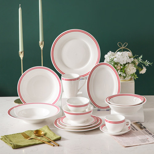 陶瓷港式复古厚实奶茶杯牛扒盘