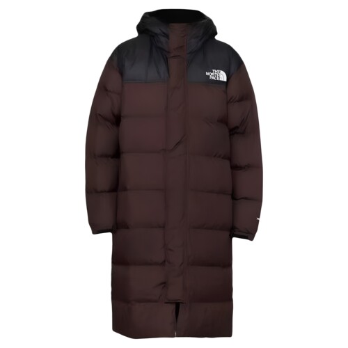 国现北面THE NORTH FACE NuptseICON防水连帽长款700蓬松度羽绒服