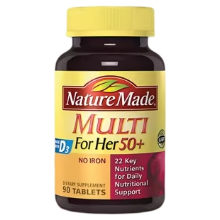 Made天维美50岁中老年女性复合综合维生素90粒 美国Nature