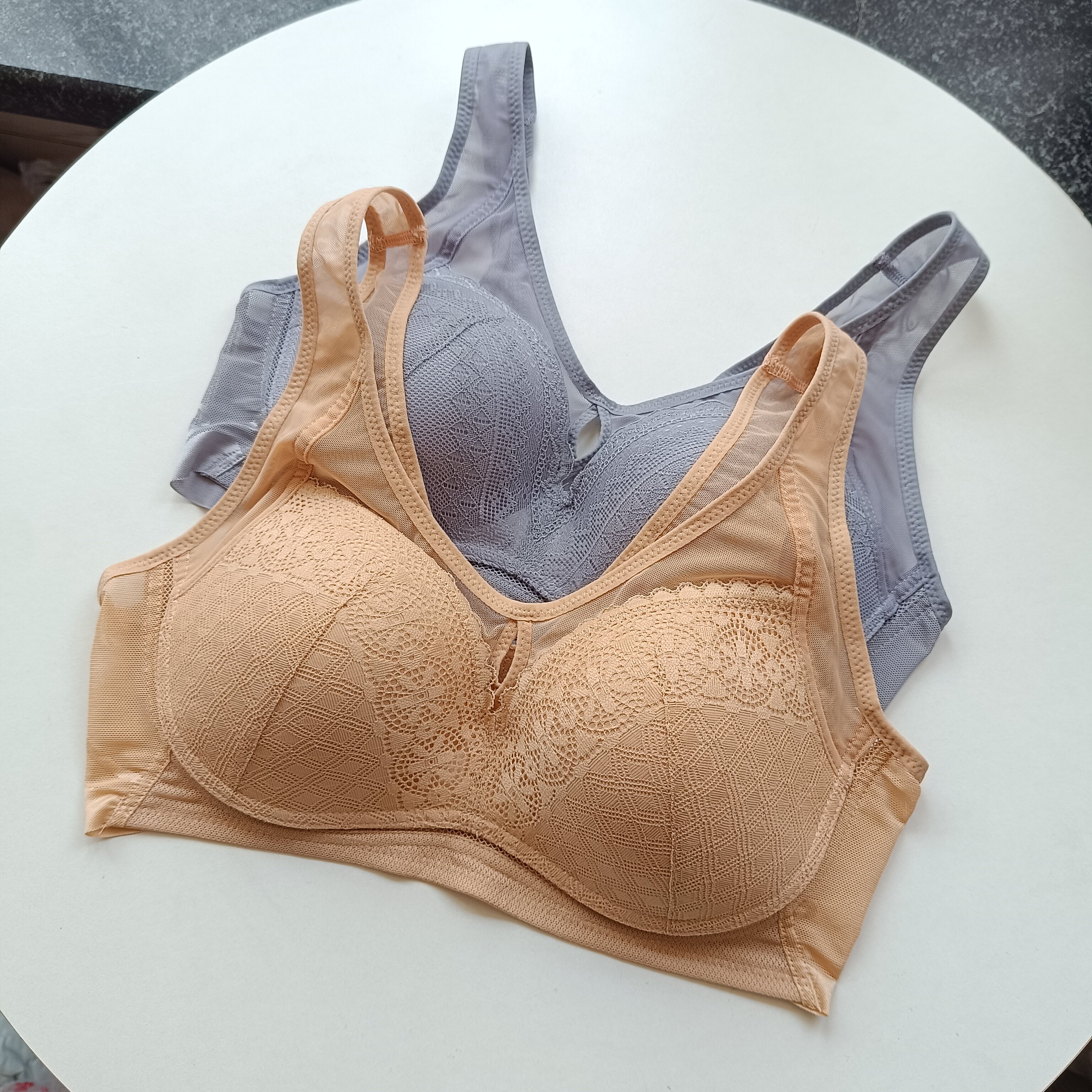 外贸原单出口韩单女士内衣文胸无钢圈聚拢收副乳防下垂胸罩薄款
