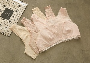 短款纯棉女士儿童女童半截背心蕾丝花边内衣