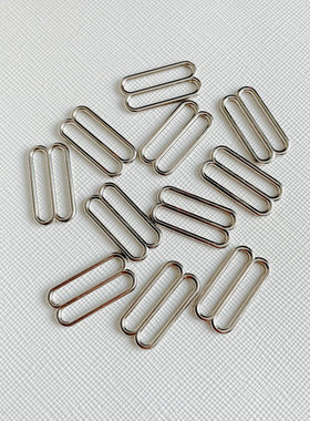 吊袜带DIY手工内衣防滑调节扣塑料金属8字扣环9字挂扣吊带袜配件