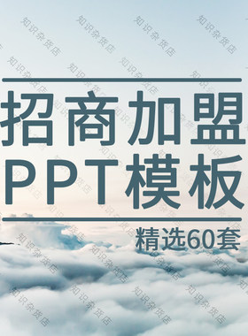 招商经营方案项目加盟引资合作商务融资创业计划通用PPT模板素材