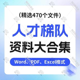 人才梯队建设标准培养发展方案甄选评估Excel流程图word资料合集