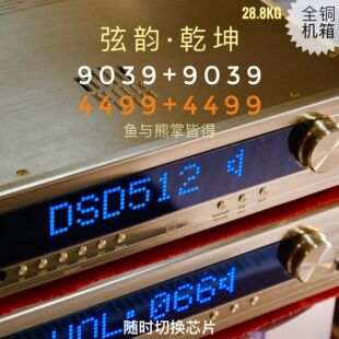 双AK4499EX混合芯片HIFI发烧解码 乾坤双ES9039pro 弦韵非凡之作
