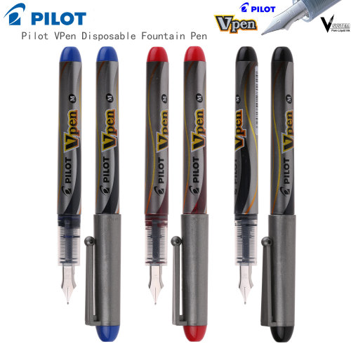 日本PILOT百乐SVP-4M VPen签字型一次性复古钢笔黑M笔尖速写钢笔