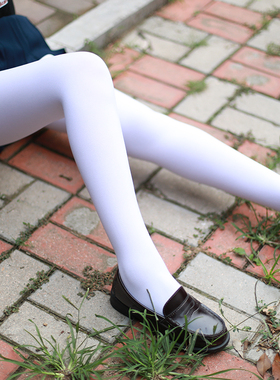 2件包邮女装大佬白色天鹅绒连裤袜伪娘丝袜加长加裆纯色高个120D