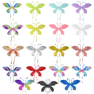 抖音小红书网红蝴蝶翅膀铝膜气球拍照道具街卖天使翅膀气球派对