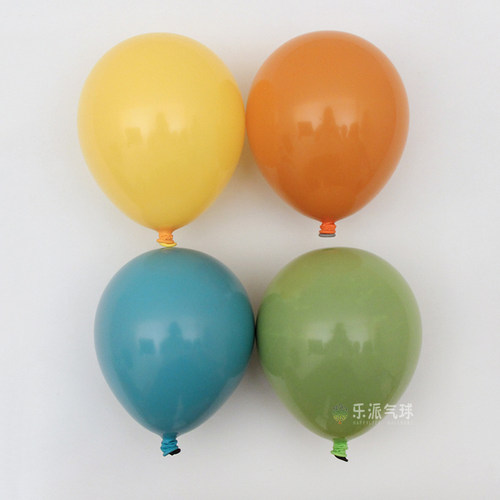 果绿蒂芙尼蓝柠檬黄毕业晚会气球