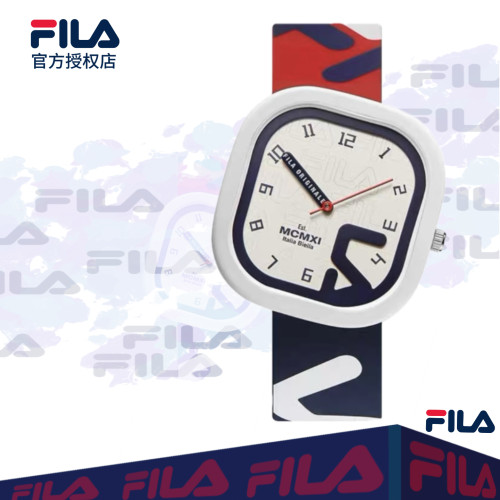 FILA 斐乐手表硅胶带男女士简约运动防水初高中大学生腕表 6098
