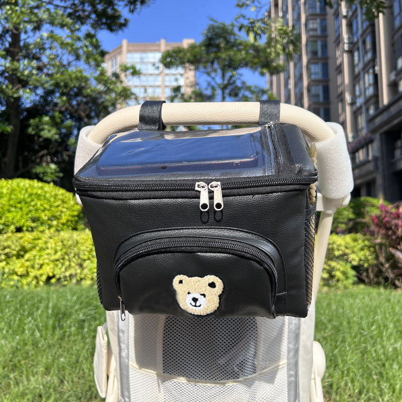 婴儿推车挂包通用口袋车大容量收纳置物篮高景观车收纳奶瓶水杯袋