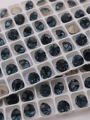 进口美诗玛尖底圆形水钻墨蓝色DIY饰品配件美甲饰品首饰补钻镶钻