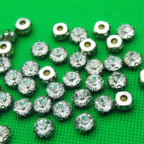 白色手缝钻钉珠子衣服装饰