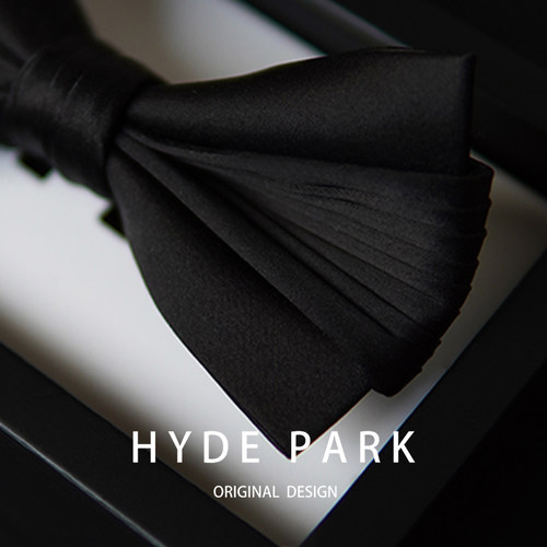 海德公园领结黑色百褶《风琴》
