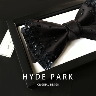 海德公园晚宴新郎领结高奢珠片