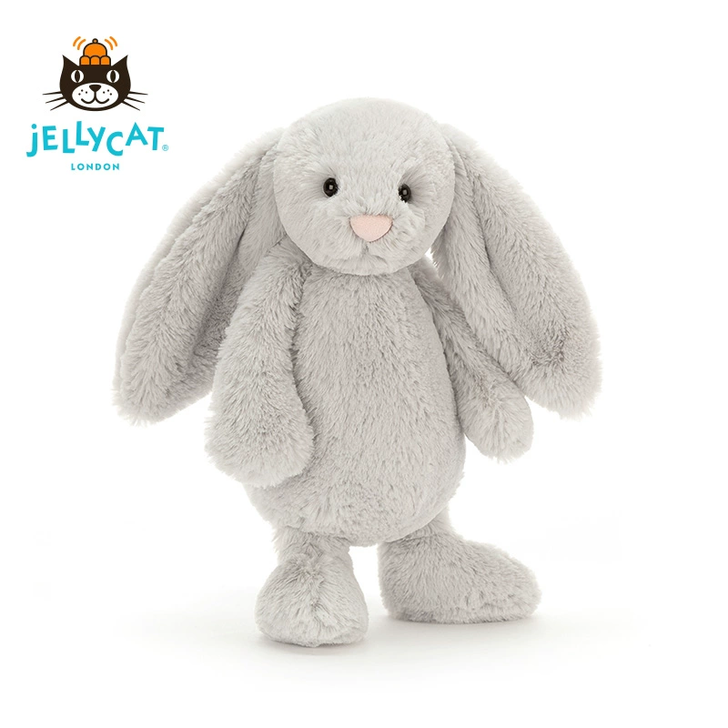 英国Jellycat害羞银色邦尼兔毛绒玩具兔子玩偶公仔娃娃送生日礼物