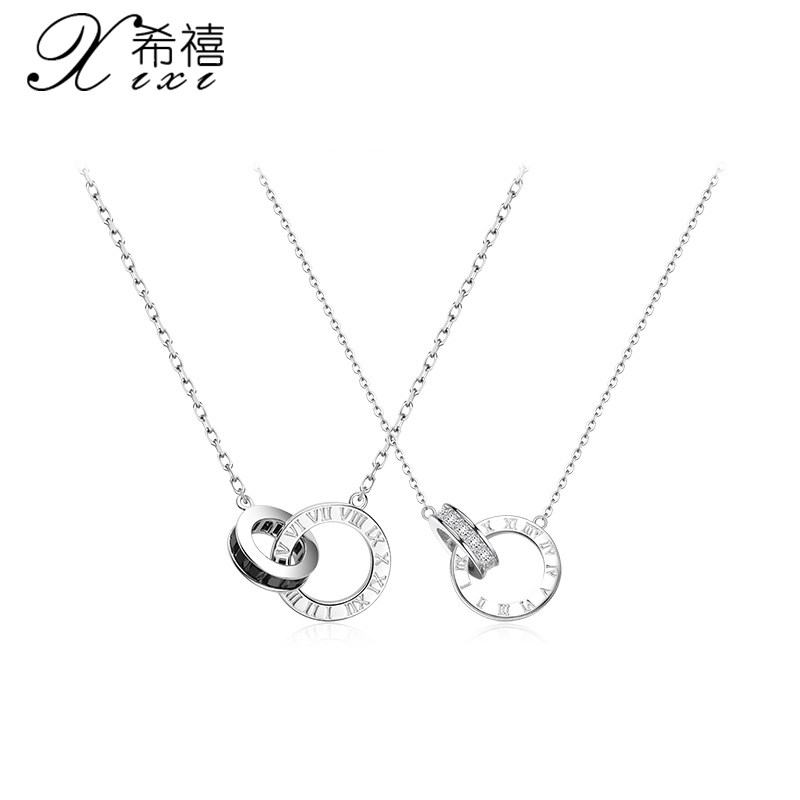 时光恋人情侣项链小众设计纪念日