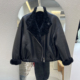 时尚 两面穿皮毛厚外套小仙女2025冬季 新款 高级感西服领加绒厚夹克