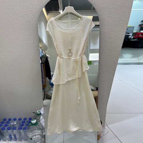 夏季小仙女蕾丝吊带裙两件套