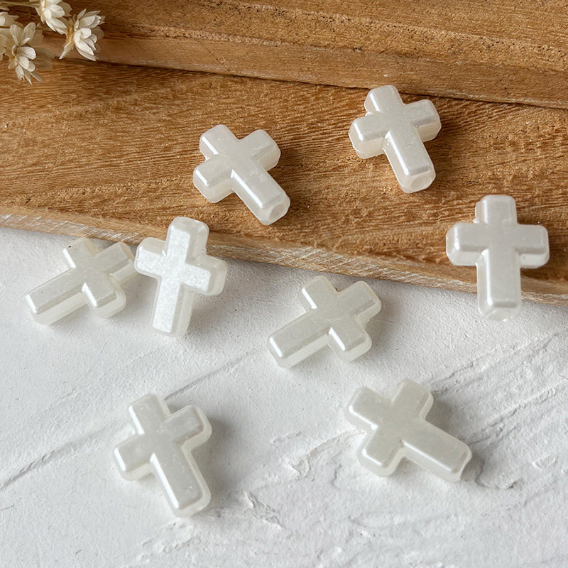 thumbnail for Bow ornament, diamond ornament, cross, handmade lace card holder, DIY material, fan accessories